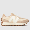 New Balance 327  in a light beige UK 5