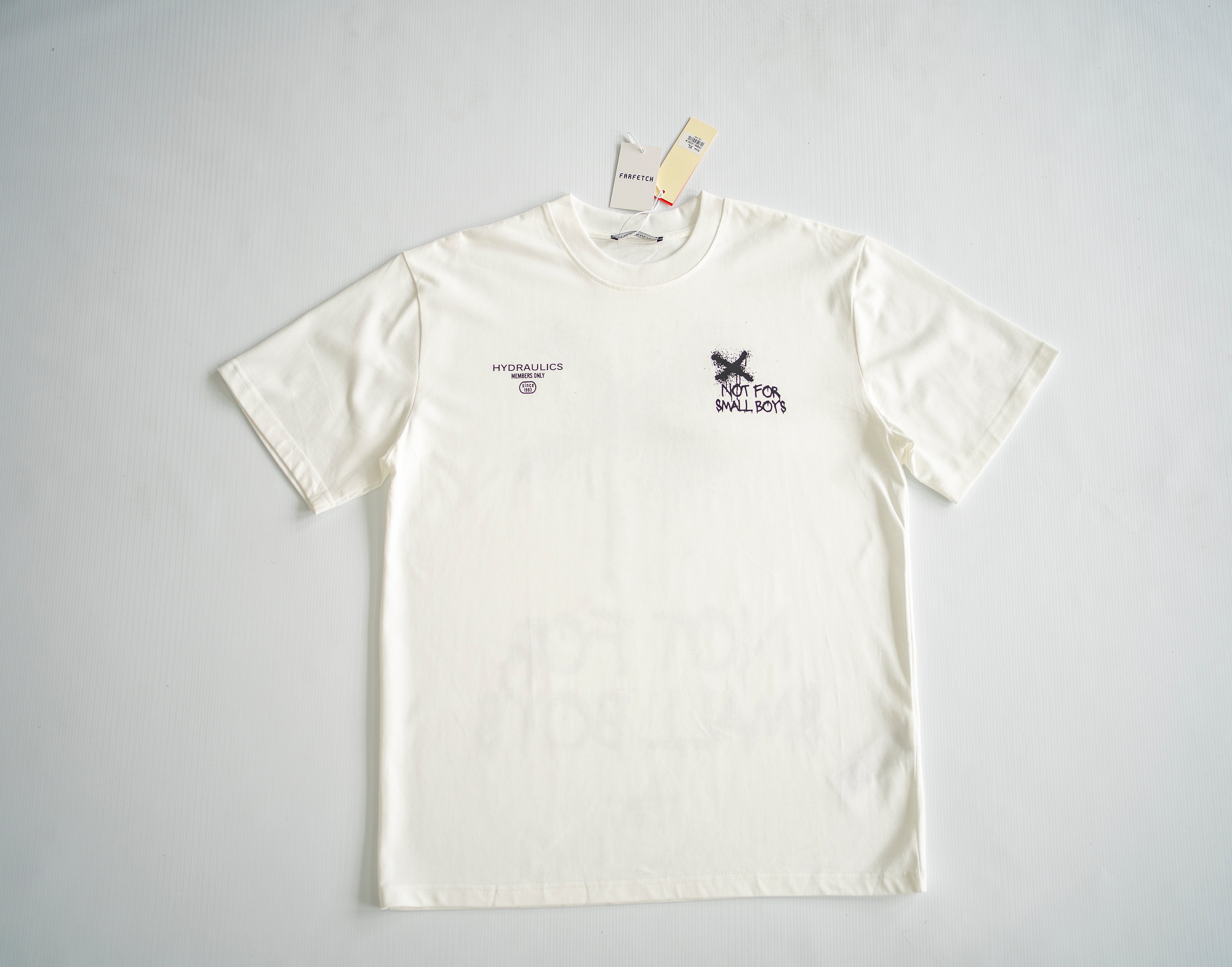 Hydraulics "Not For Small Boys" Spray Graphic Tee - White