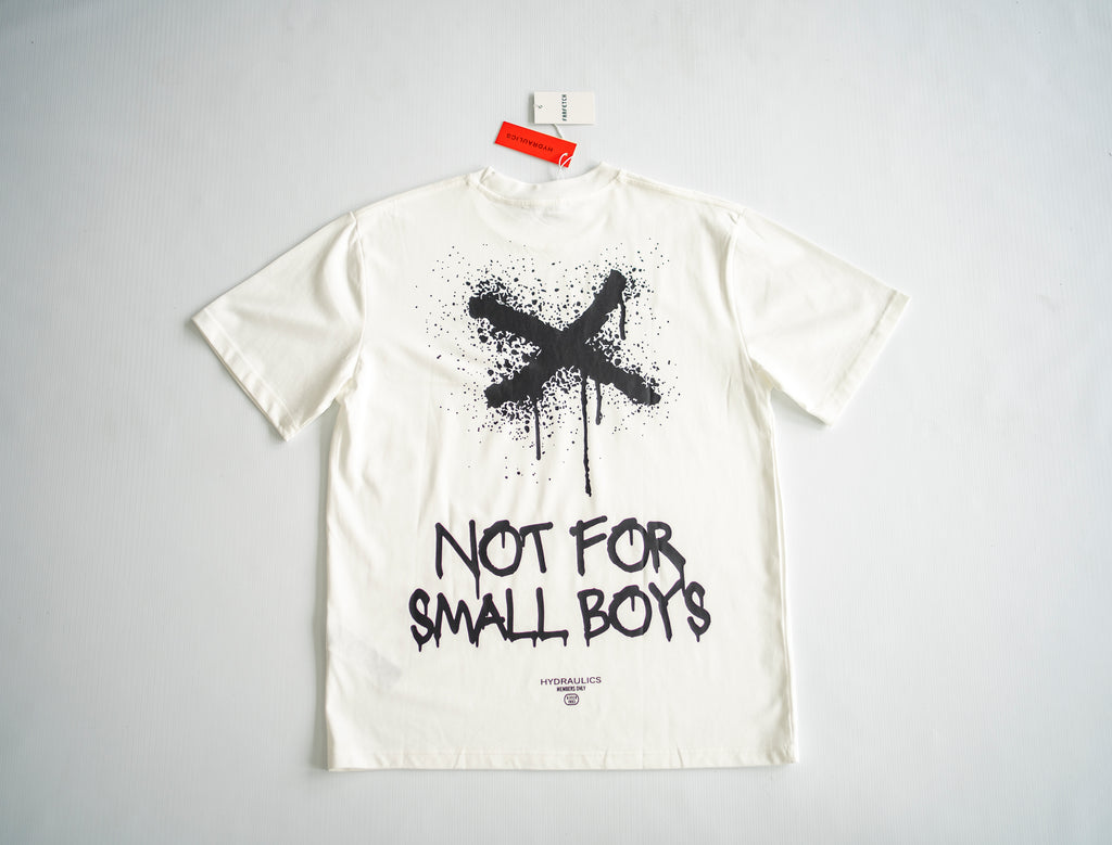 Hydraulics "Not For Small Boys" Spray Graphic Tee - White