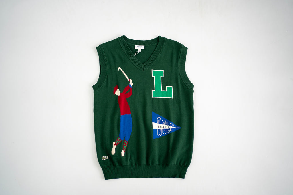 Lacoste Sport Heritage Golf Sweater Vest - Forest Green