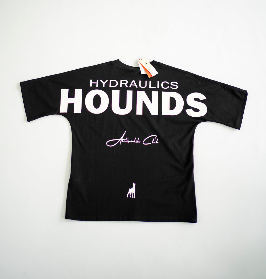 Hydraulics Hounds Signature Oversized Tee – Black