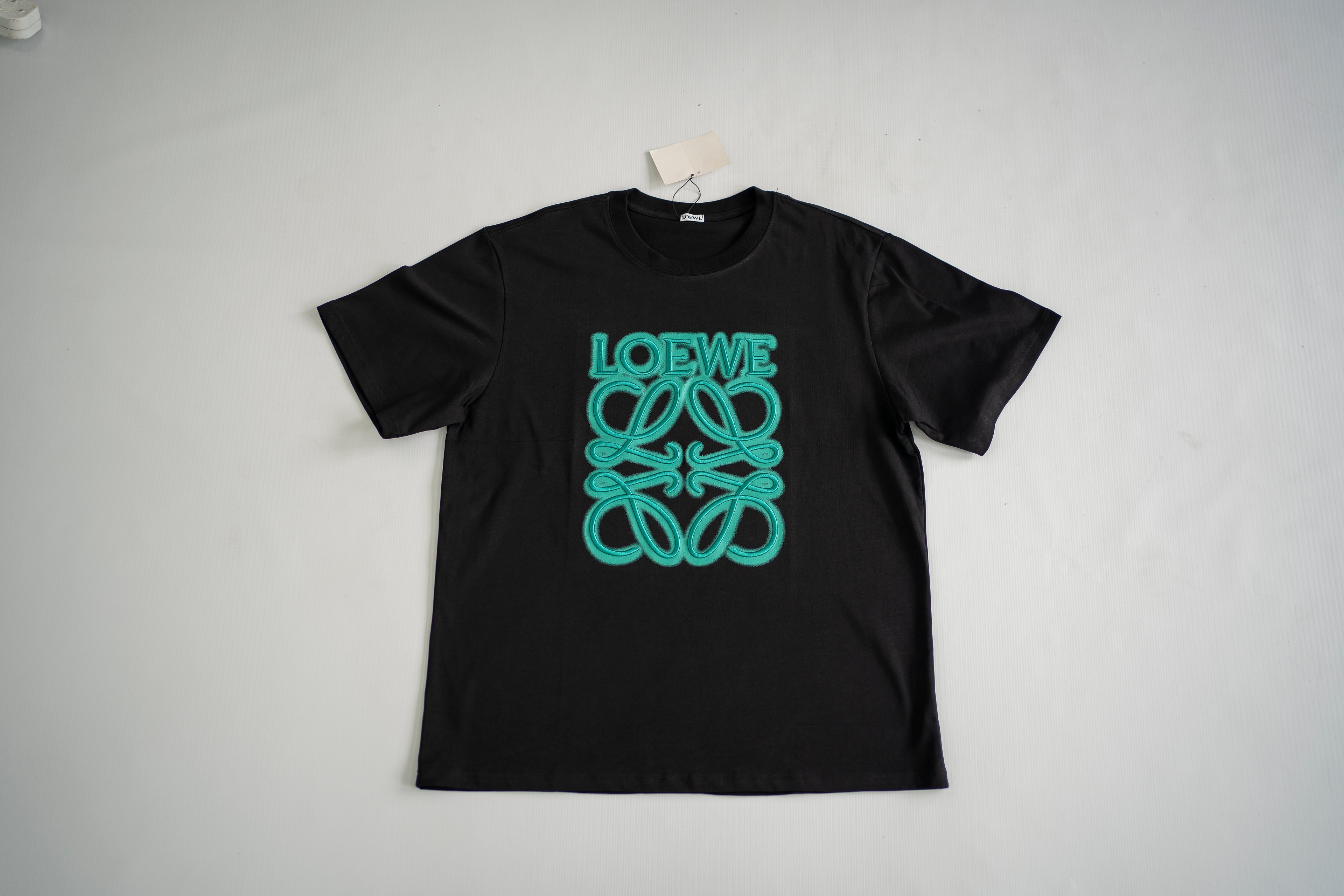 Loewe Oversized Embroidered Anagram Logo Tee