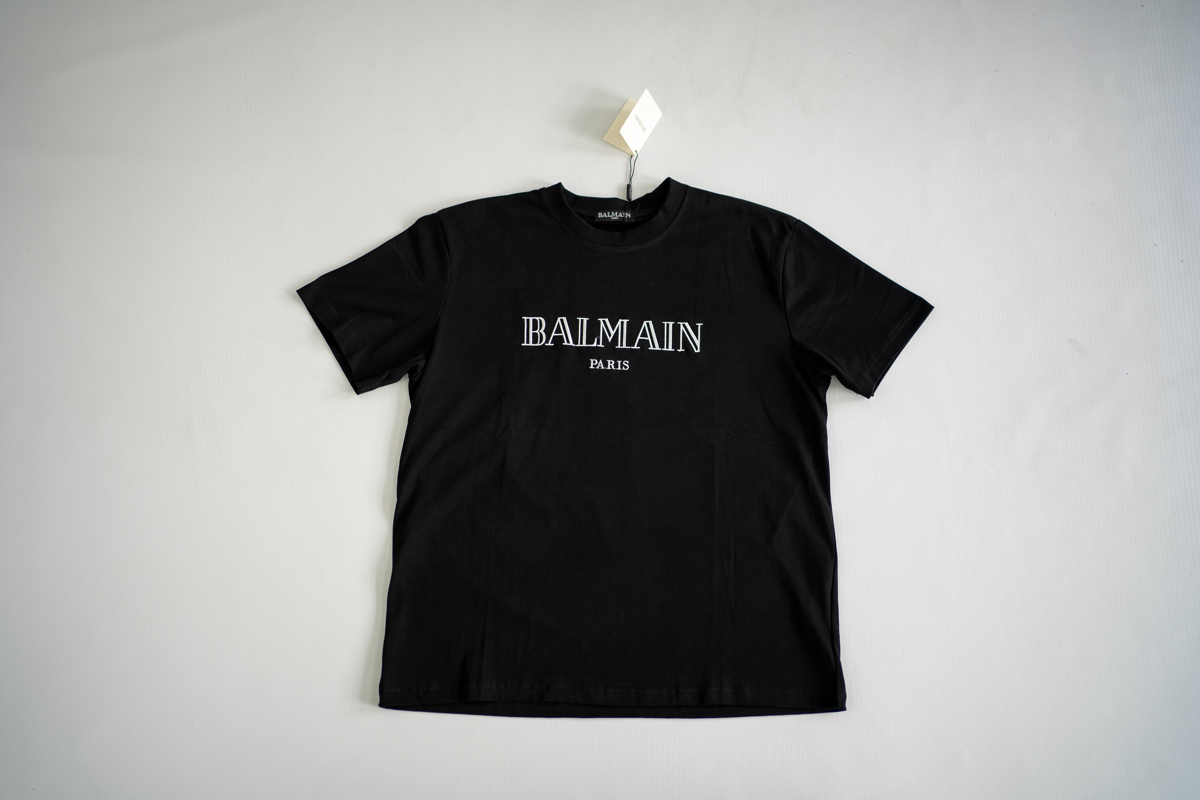 Balmain Paris Classic Logo Embroidered Tee
