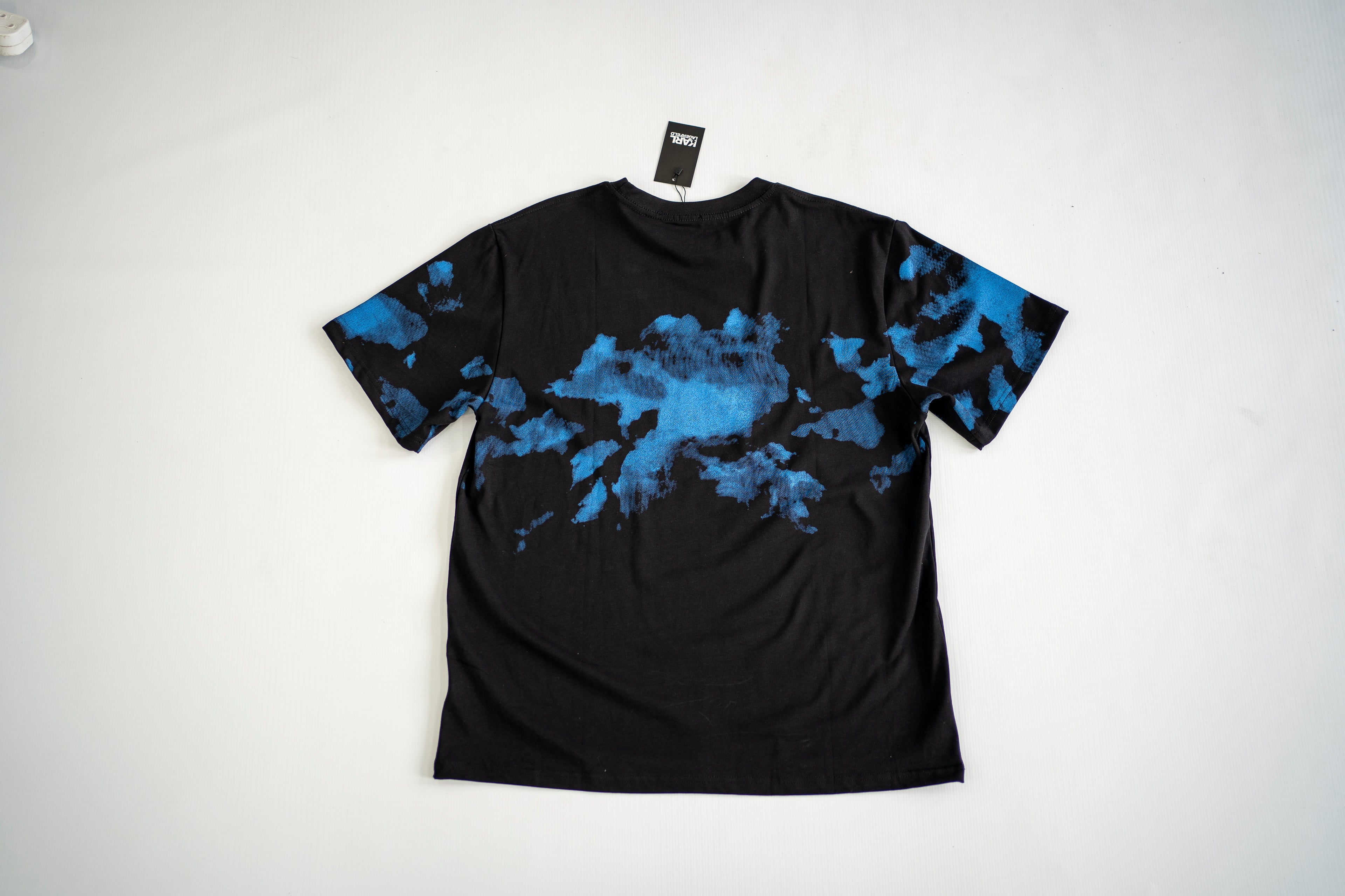 Karl Lagerfeld Paris Ikonik Blue Splash Graphic Tee