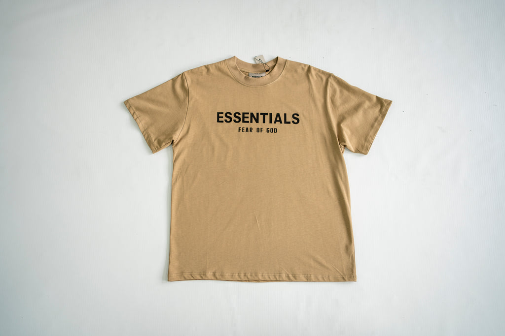Essentials Fear of God Boxy Graphic Tee – Harvest/Tan