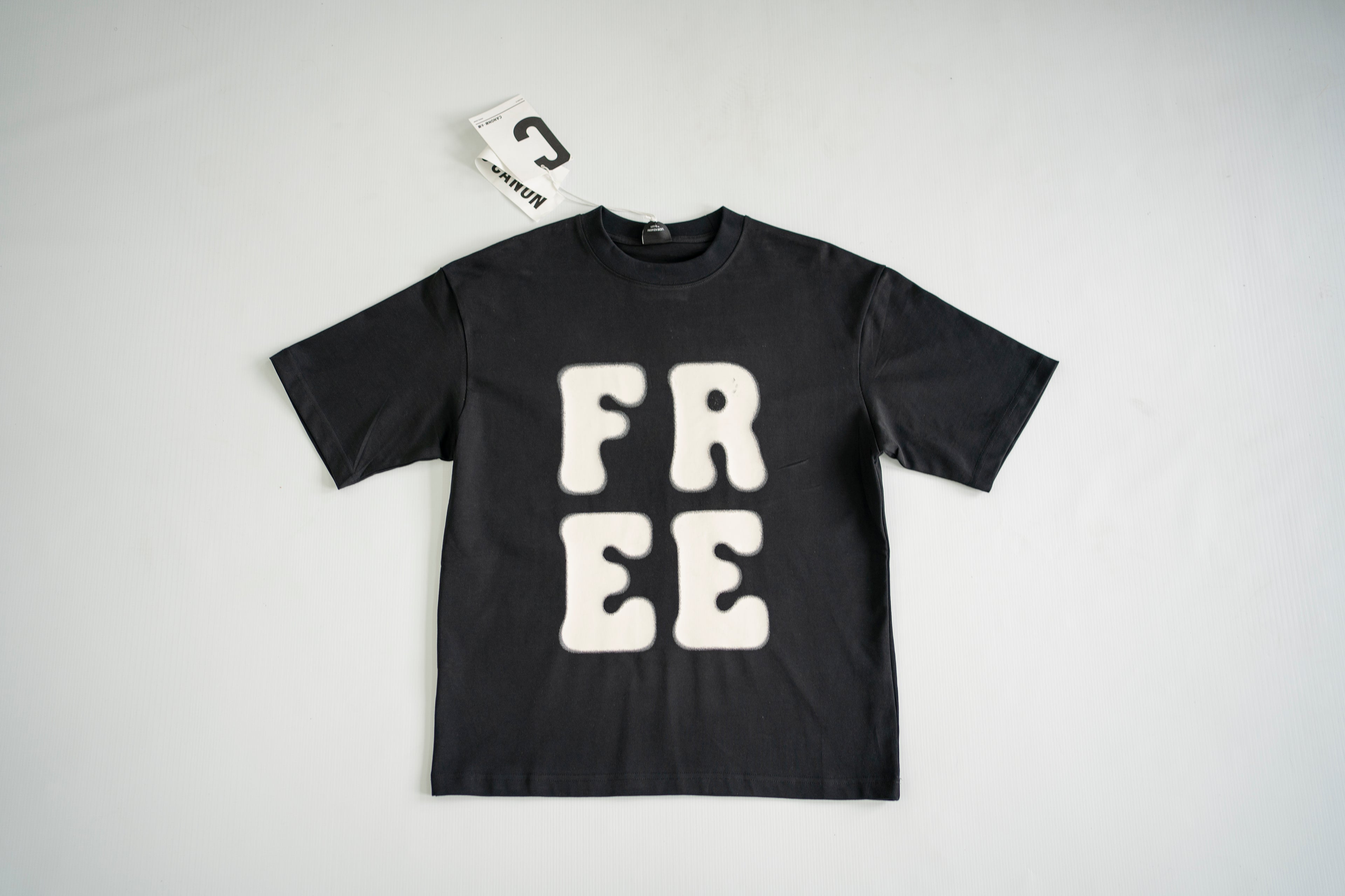 Urban Statement "FREE" Graphic Tee – Black