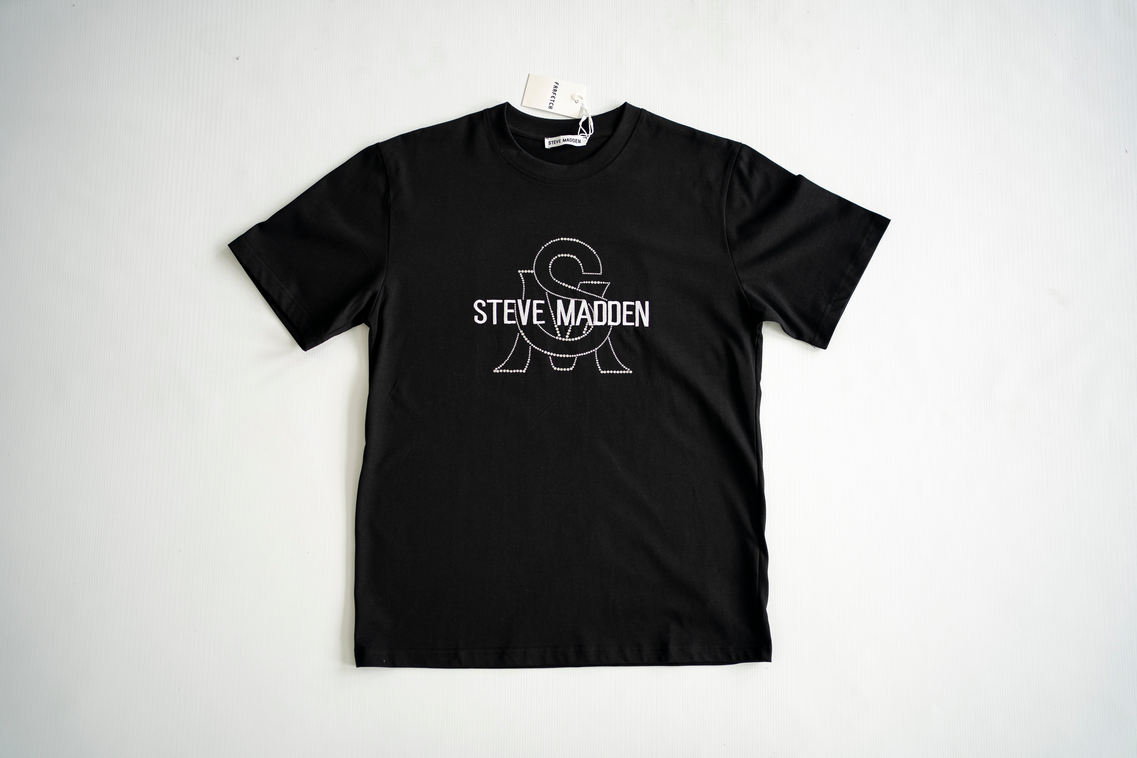 Steve Madden Rhinestone Monogram Tee