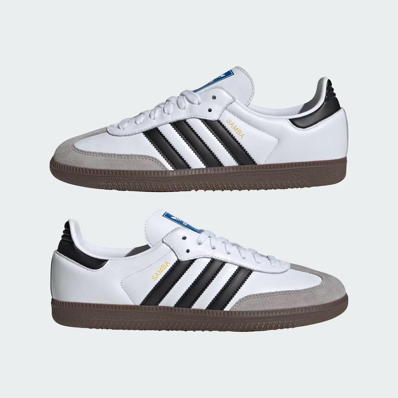 Adidas Samba White and Black