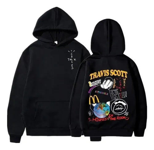 CACTUS JACK Black Hoodie