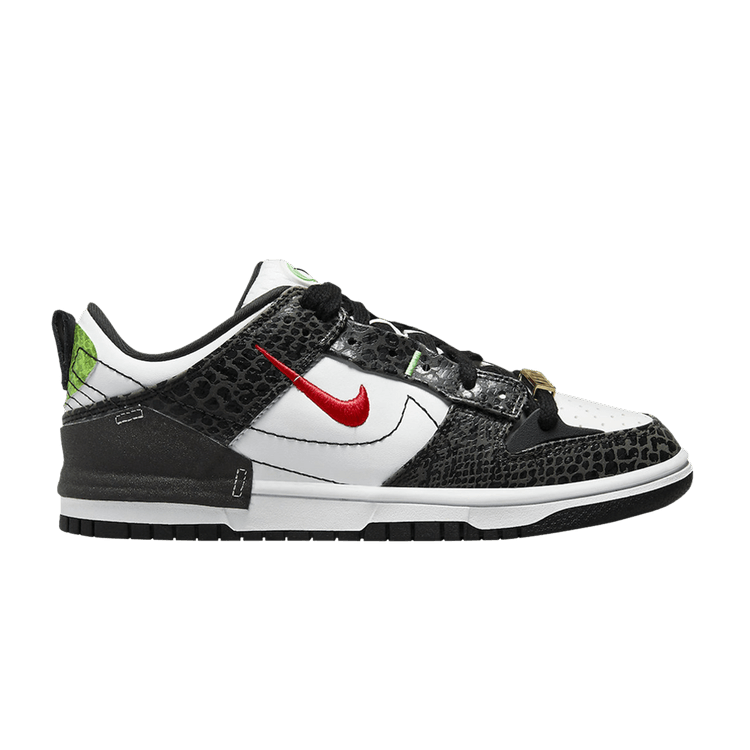 Nike Dunk Low Disrupt 2 Just Do It Black Snakeskin