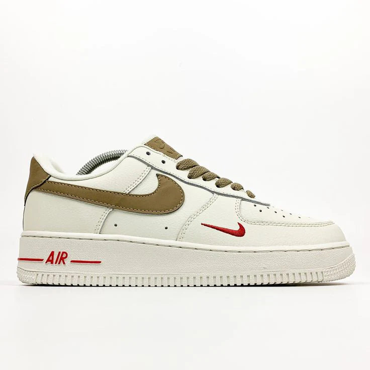 Nike Air Force 1 Ivory Saddle Brown