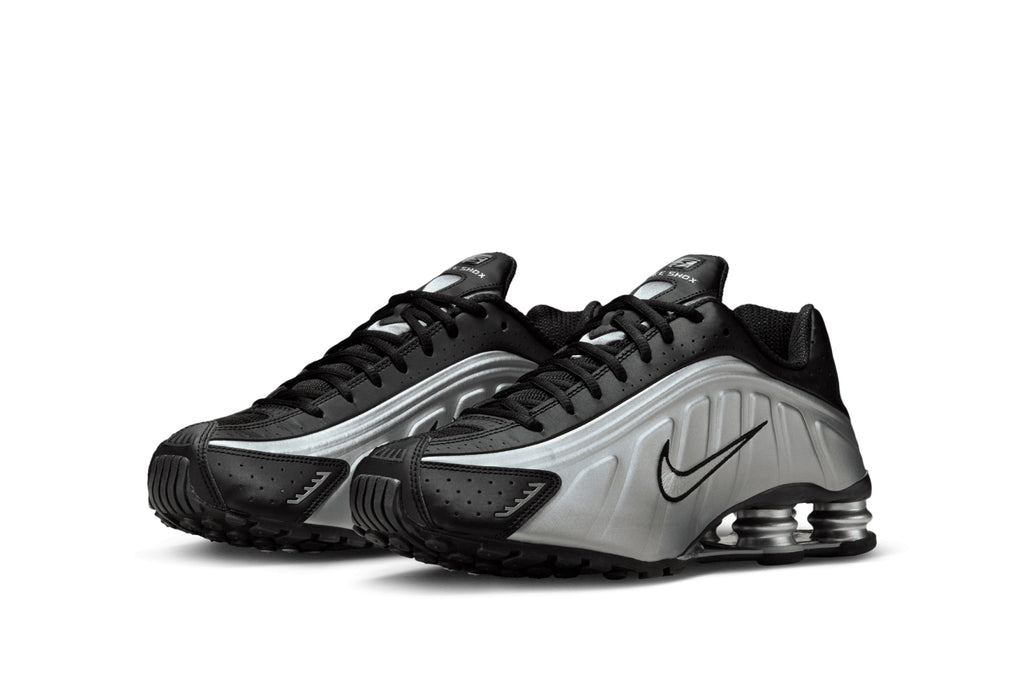 Nike Shox R4 Metallic Silver & Black