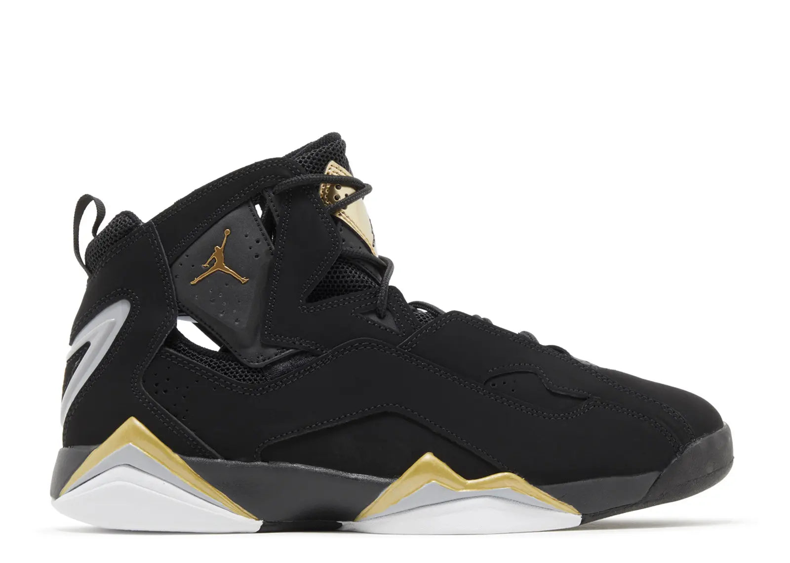 Jordan True Flight Black Metallic Gold